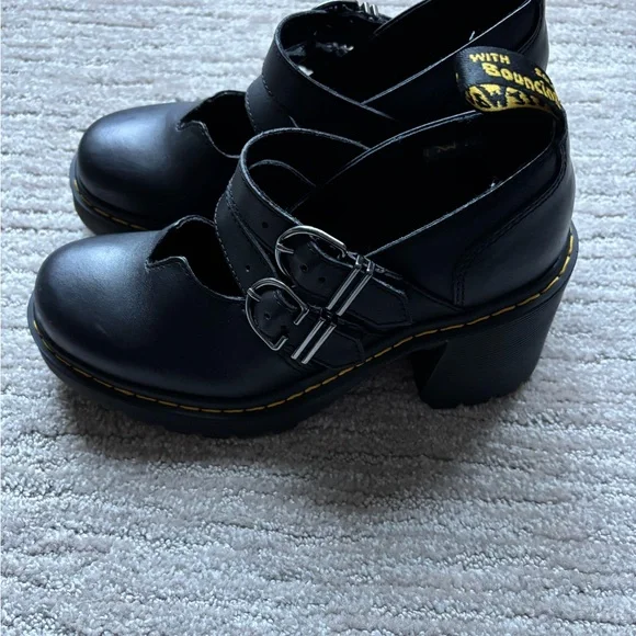 Dr. Martens Black Platform Mary Jane Shoes - Picture 3 of 4